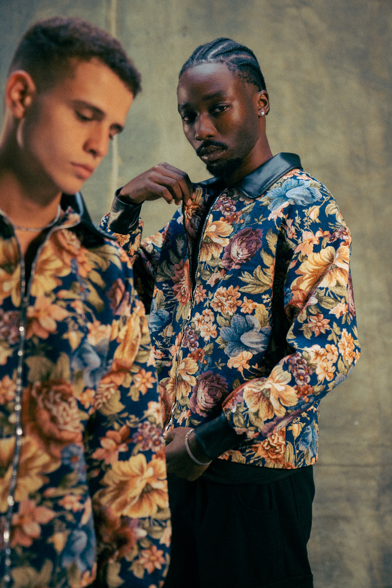 Heritage Luxe Leather-Accent Jacket