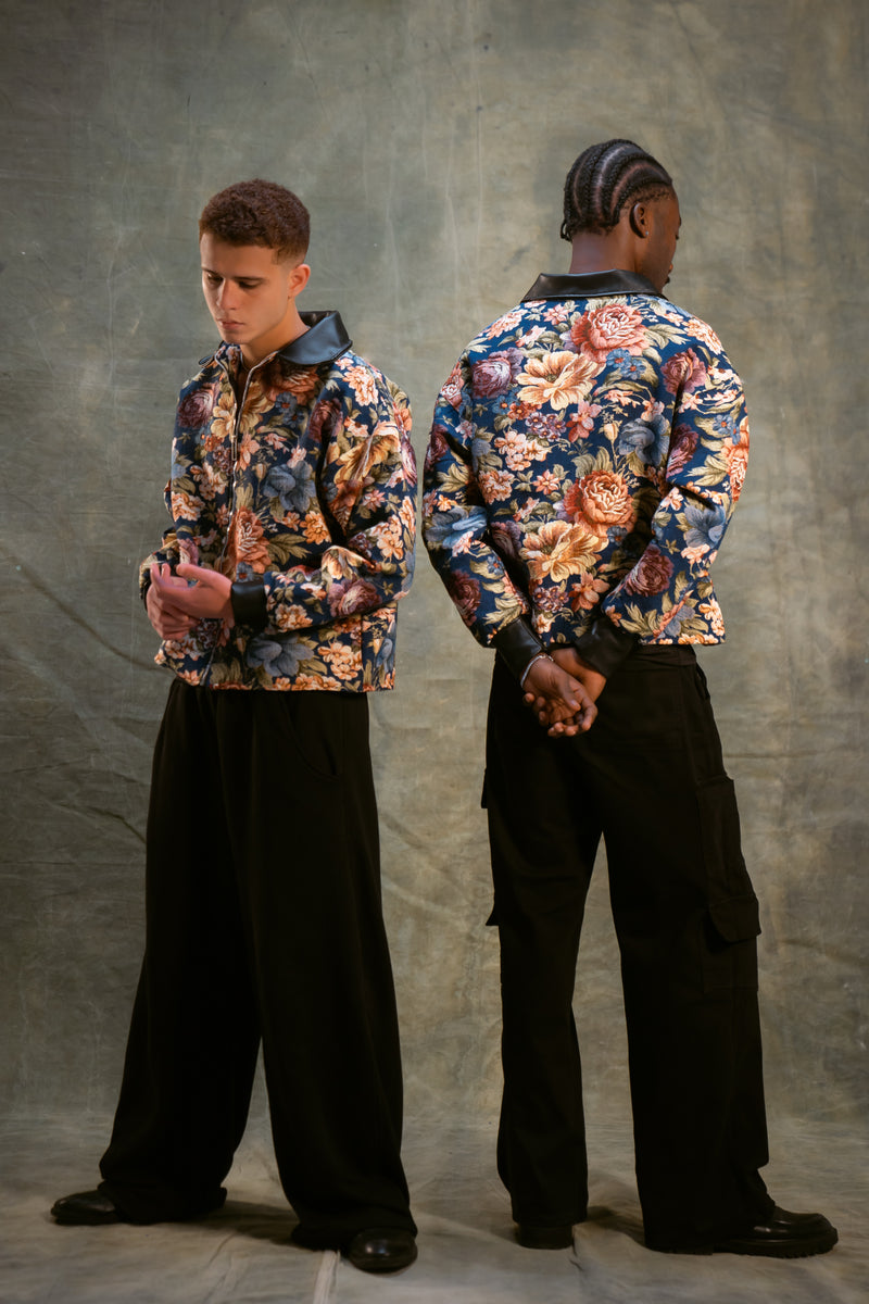 Heritage Luxe Leather-Accent Jacket