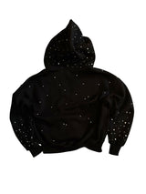 Hand-Made Rhinestone Zip Hoodie