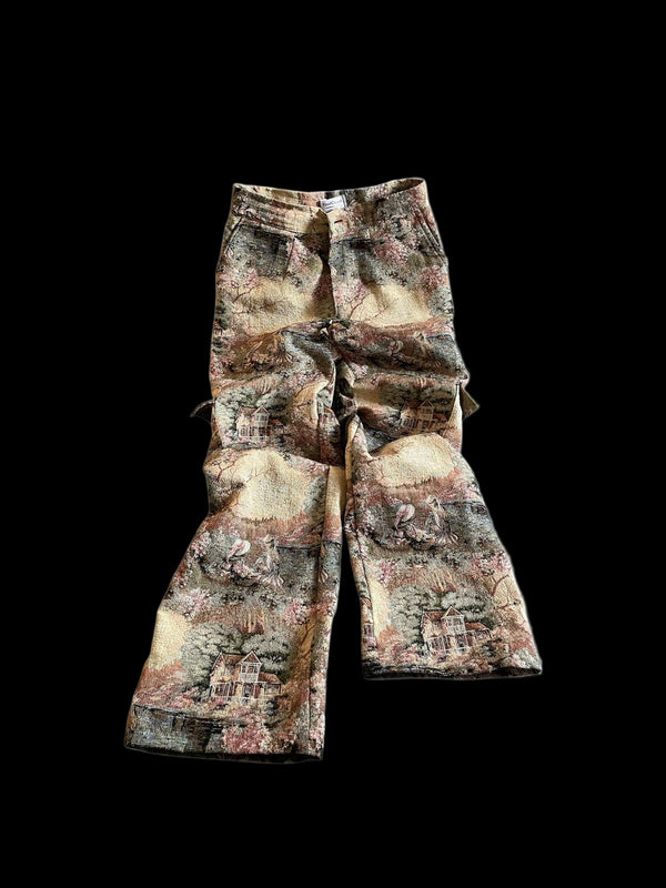 Tapestry Wide-Leg Pants