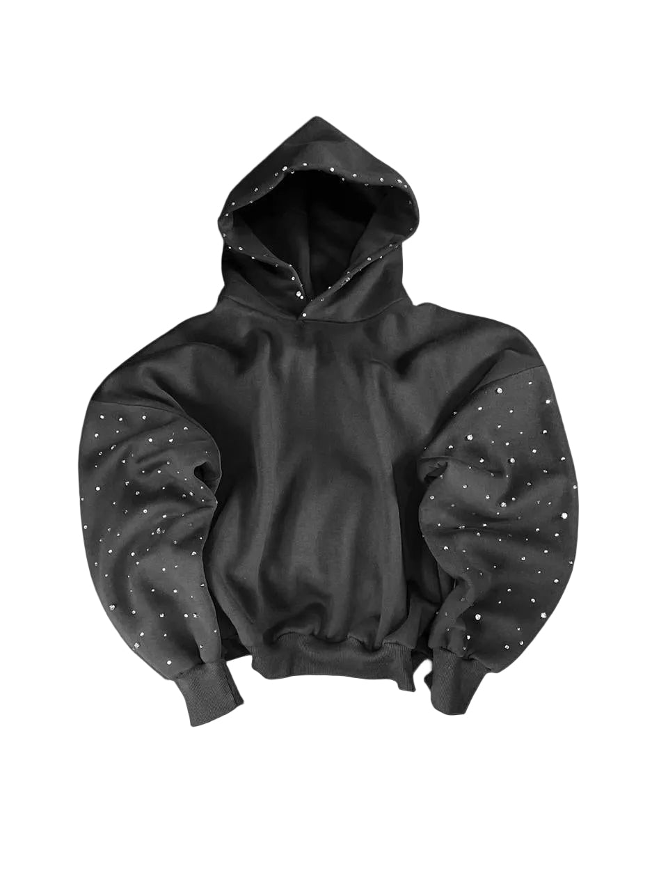Hand-Made Rhinestone Hoodie